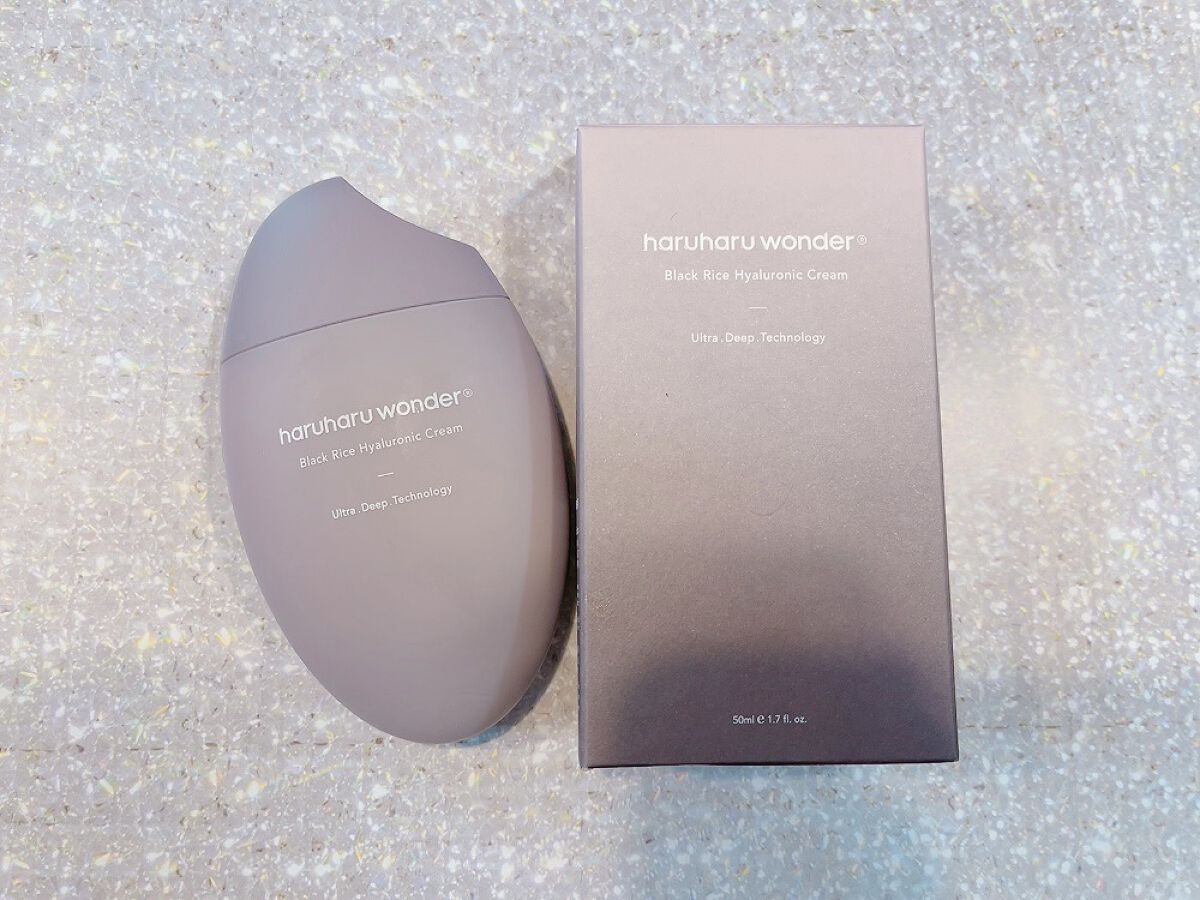 ブラックライスヒアルロニッククリーム/haruharu wonder/フェイスクリームを使ったクチコミ（1枚目）