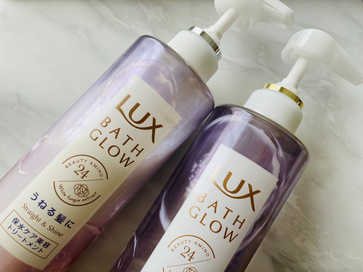 バスグロウ ストレート&シャイン シャンプー/トリートメント シャンプーポンプ/LUX/市販シャンプーを使ったクチコミ（1枚目）