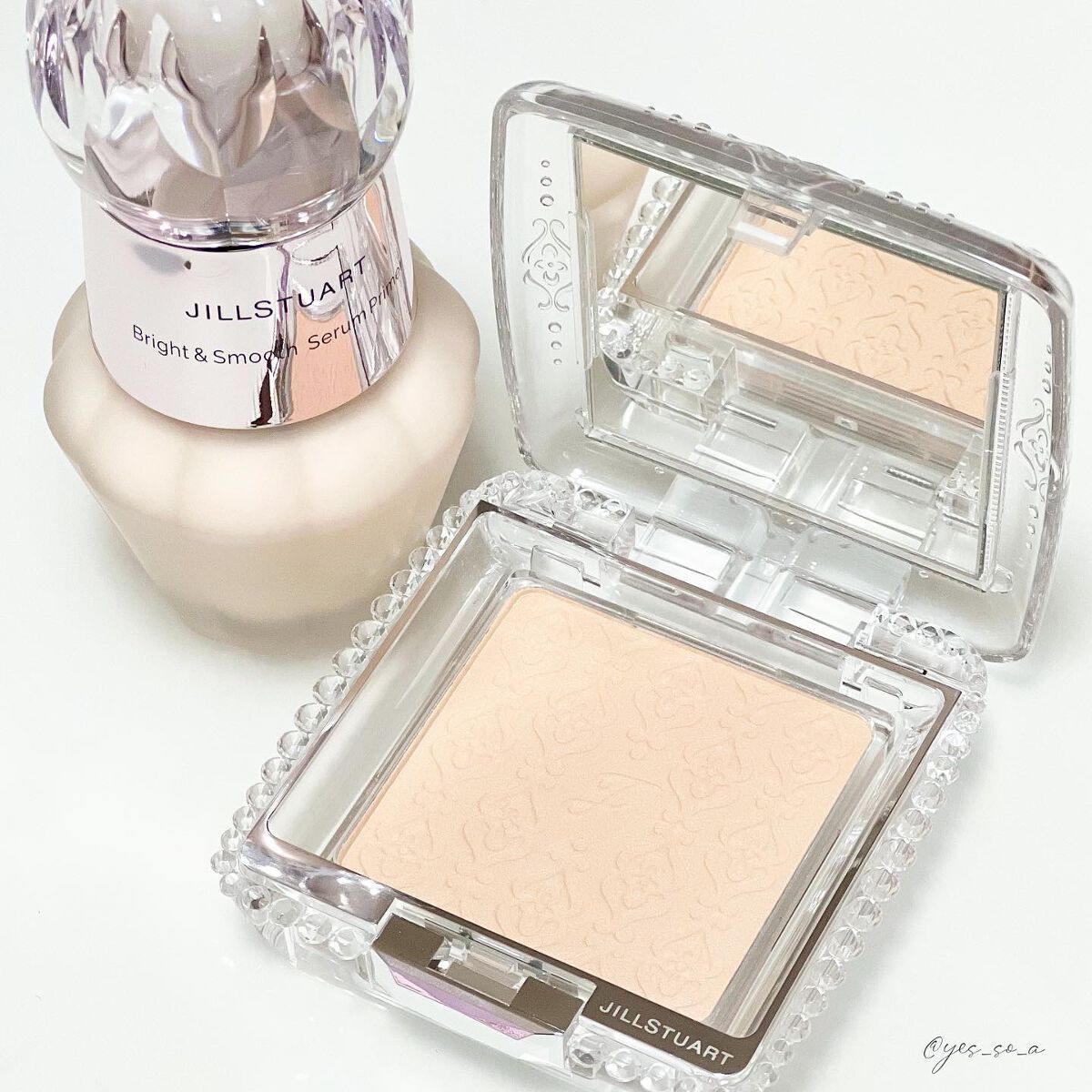 グロウシフォン セラムフィルター コンパクト SF/JILL STUART/パウダーファンデーションを使ったクチコミ（1枚目）