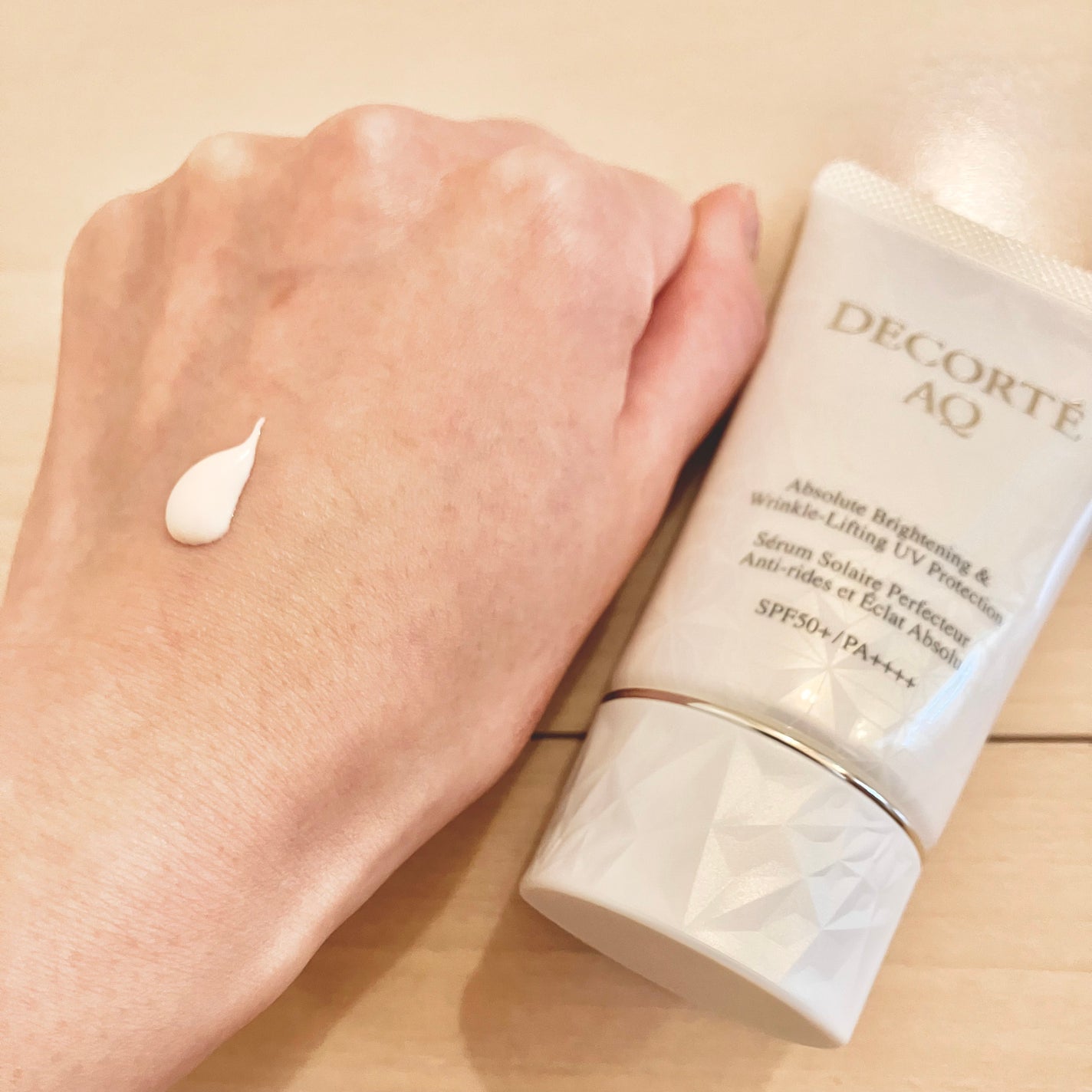 AQ アブソリュート UV プロテクション ブライトニング & リンクル/DECORTÉ/日焼け止めローションを使ったクチコミ(2枚目)