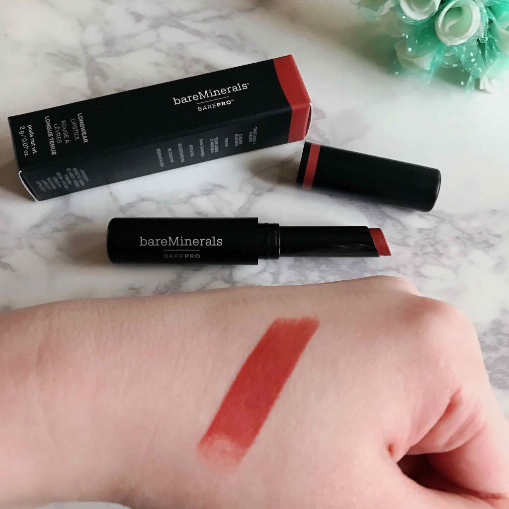 ベアプロ ロングウェア リップスティック/bareMinerals/口紅を使ったクチコミ（3枚目）
