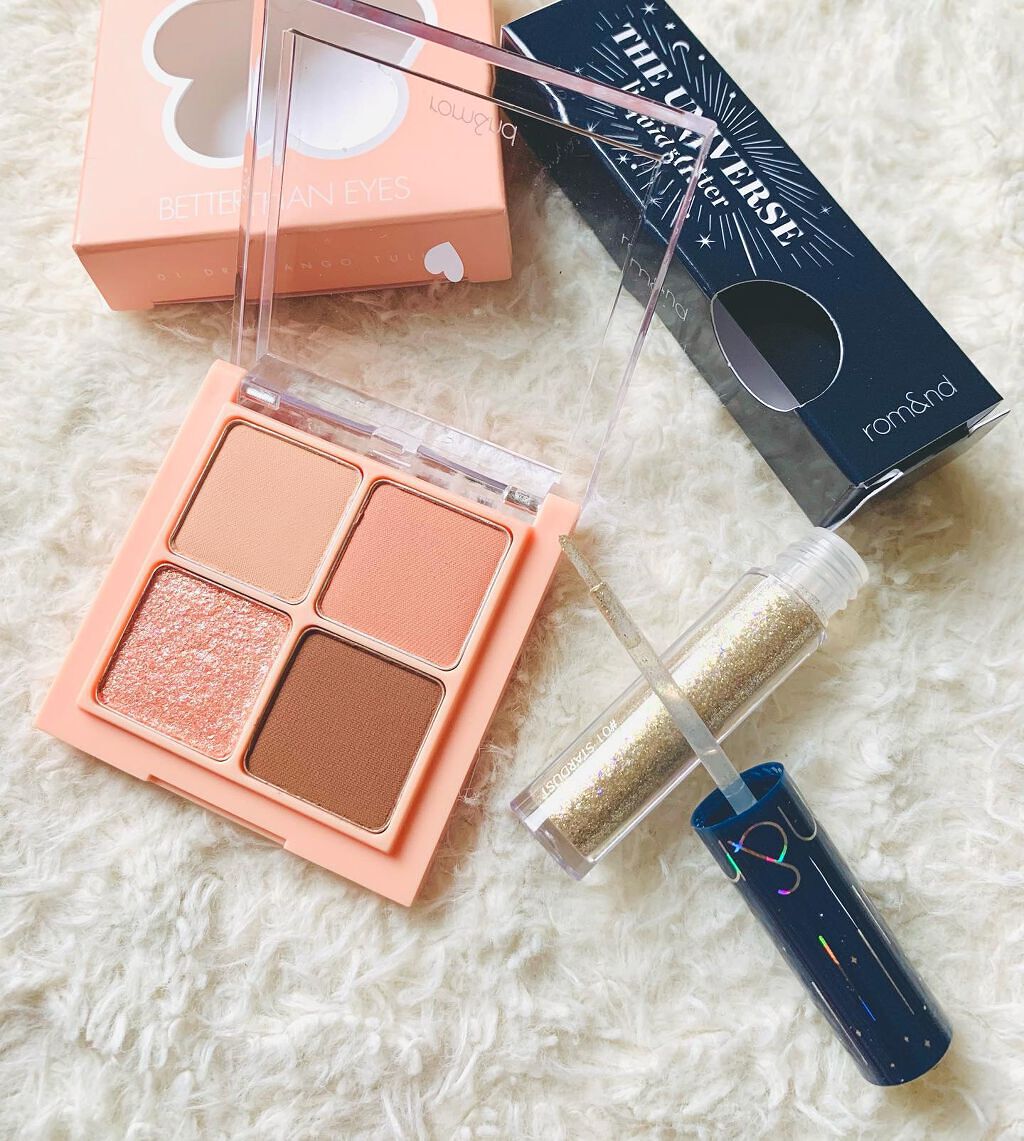 リキッド グリッター シャドウ/rom&nd/グリッターを使ったクチコミ（2枚目）