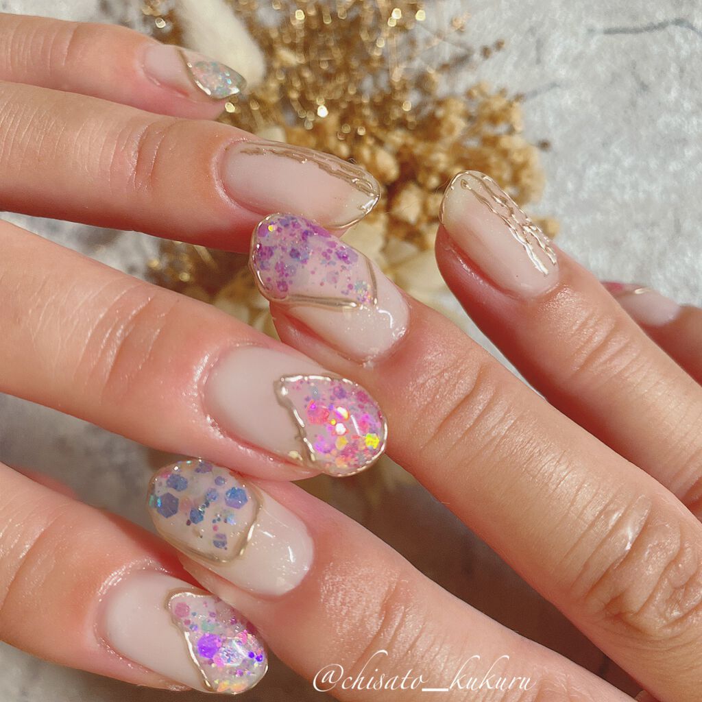 ウィークリージェル NE-76 White Clouds/HOMEI/ジェルネイルを使ったクチコミ（3枚目）