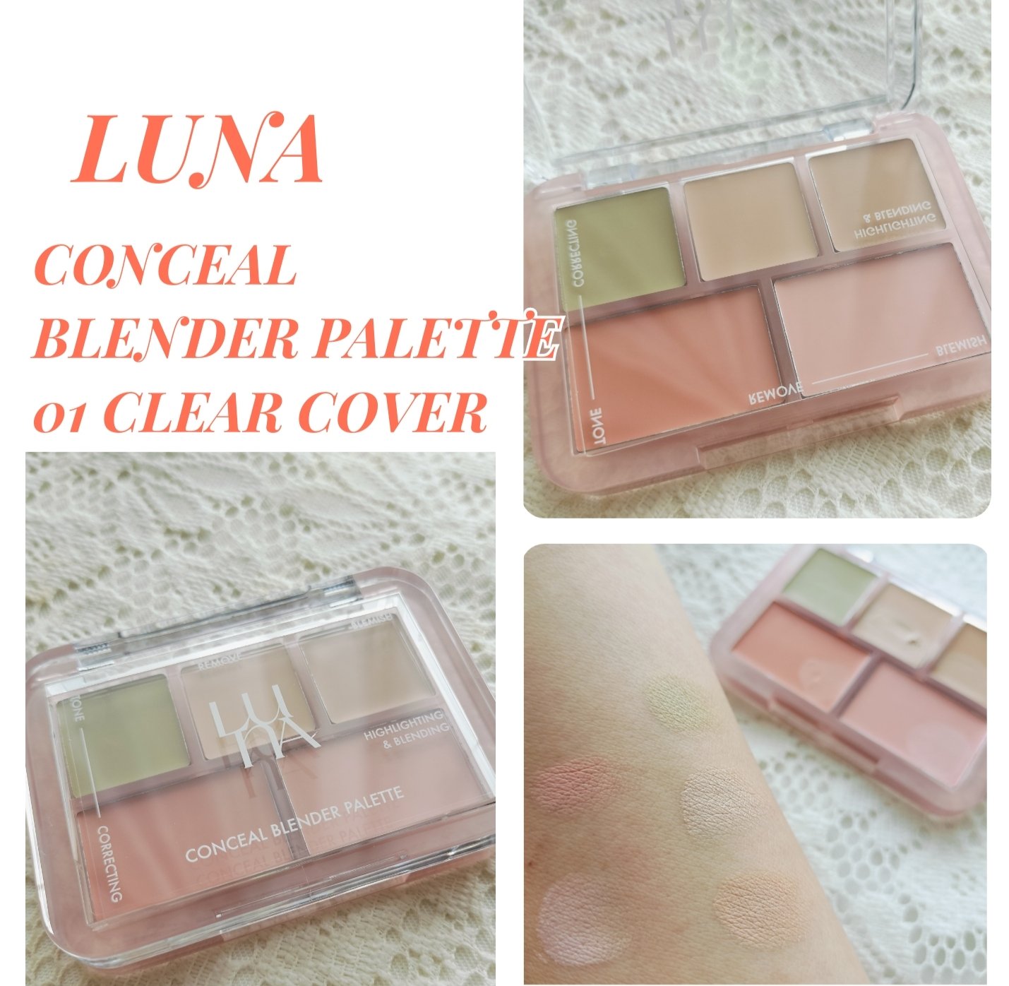 コンシールブレンダーパレット/LUNA/パレットコンシーラーを使ったクチコミ（1枚目）