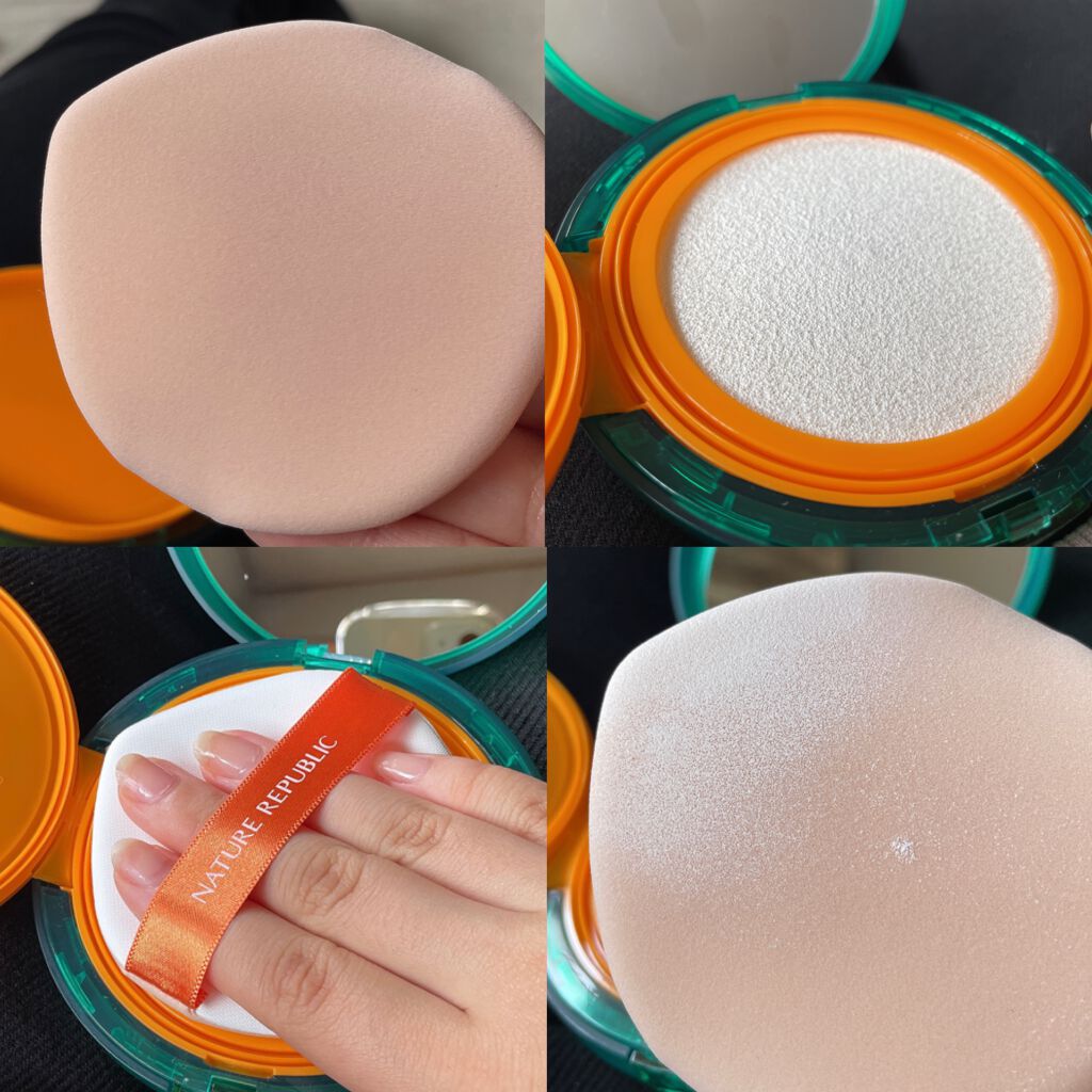 グリーンダーママイルドシカビックUVクッション/ネイチャーリパブリック/日焼け止めローションを使ったクチコミ（2枚目）