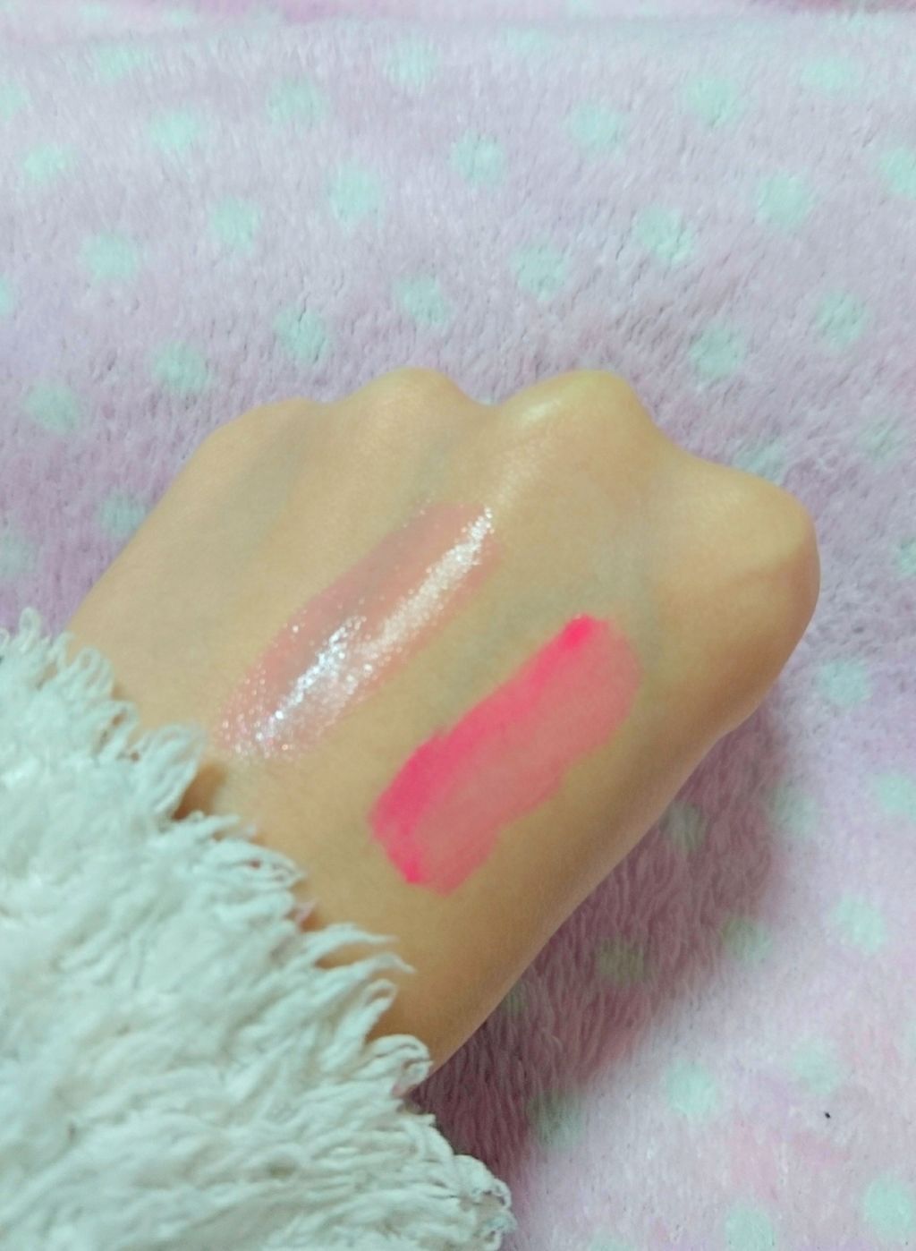 ディアダーリン ウォータージェルティント （アイスティント）/ETUDE/口紅を使ったクチコミ（3枚目）