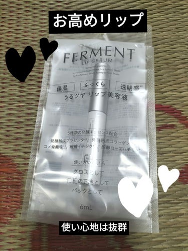 FERMENT/銀座化粧堂/リップケア・リップクリームを使ったクチコミ（1枚目）