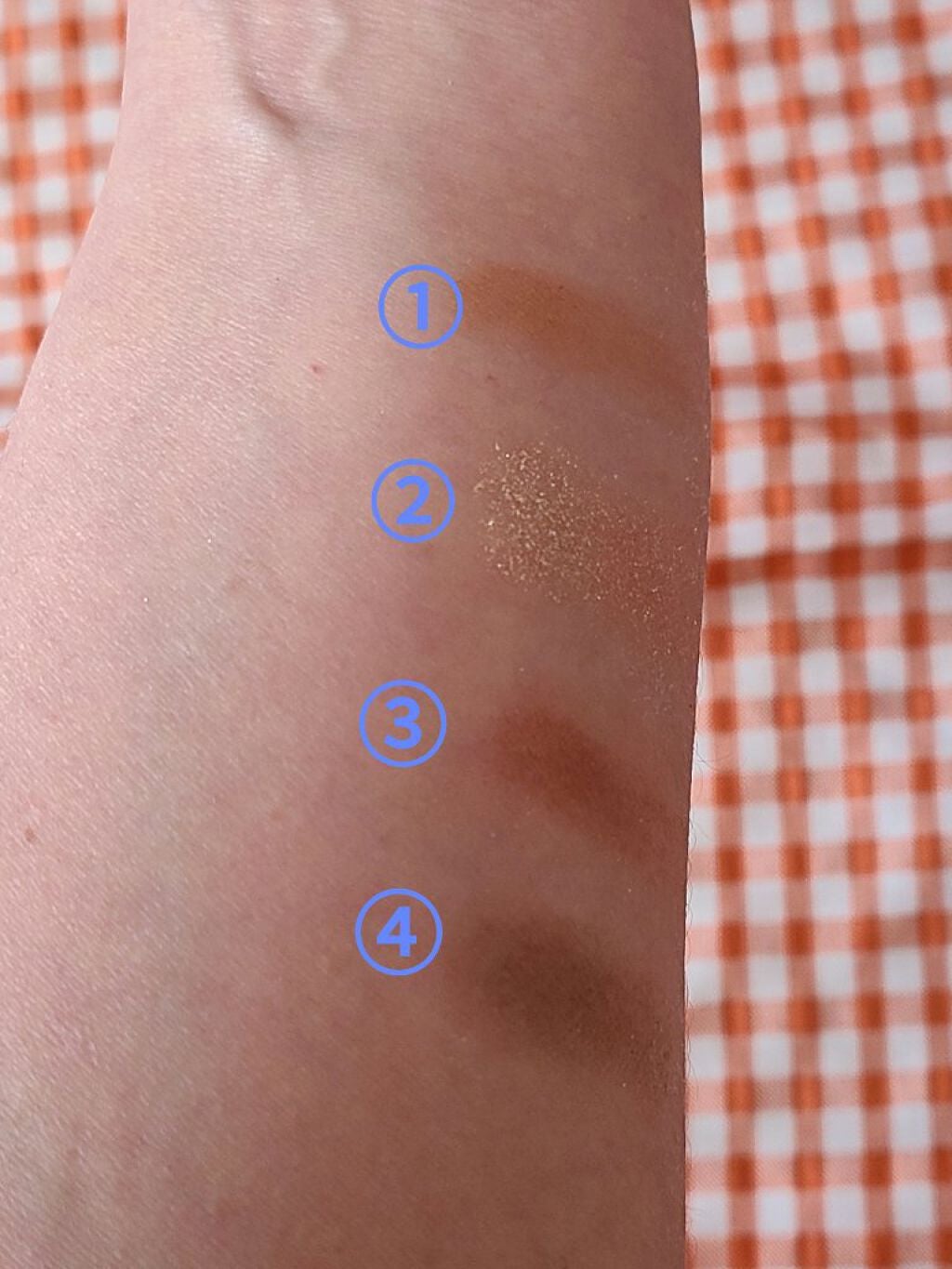 4色アイシャドウパレット/aZTK/アイシャドウパレットを使ったクチコミ(3枚目)