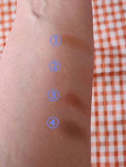 4色アイシャドウパレット/aZTK/アイシャドウパレットを使ったクチコミ(3枚目)