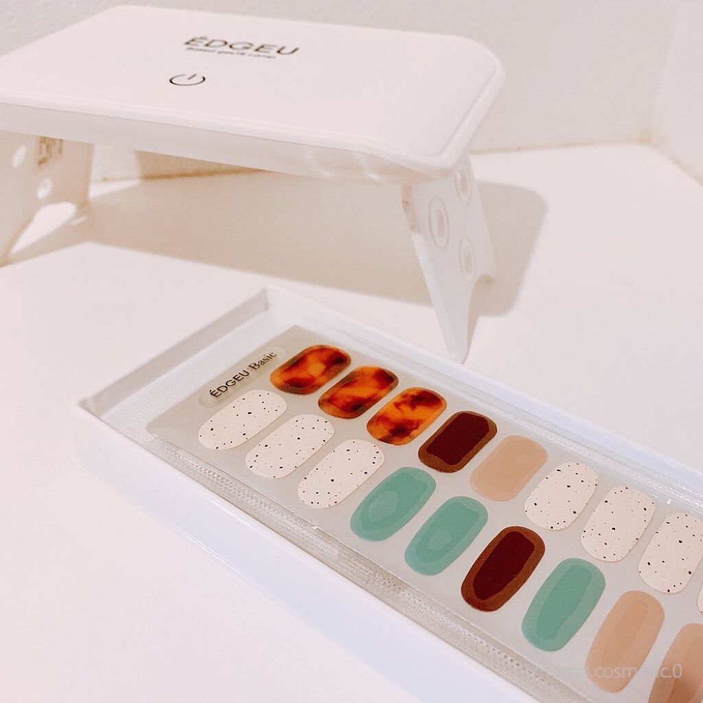 EDGEU ジェルネイルシール ENA212 BLACK SUGAR BONBON CHOCOLAT/EDGEU/ネイルシールを使ったクチコミ（1枚目）