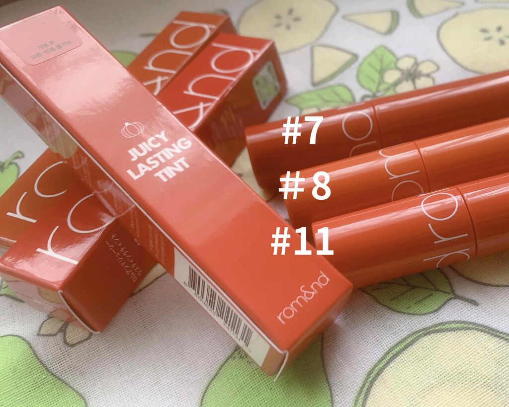 ジューシーラスティングティント/rom&nd/リップティントを使ったクチコミ（1枚目）