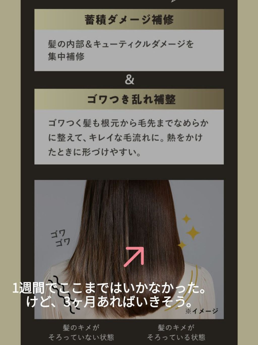 THE BEAUTY 髪のキメ美容プレミアムトリートメント<モイストリペアプレミアム>/エッセンシャル/洗い流すヘアトリートメントを使ったクチコミ(3枚目)