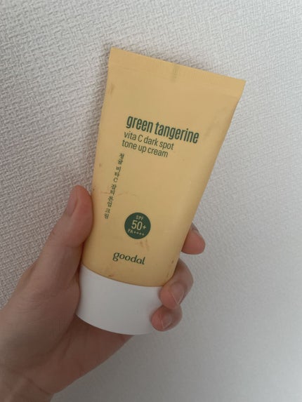 グリーンタンジェリンビタCダークスポットトーンアップクリーム/goodal/化粧下地を使ったクチコミ(1枚目)