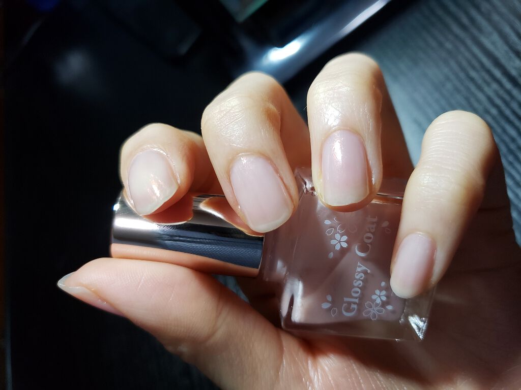 グロッシーコート/スキューズミー/オールインワンネイルを使ったクチコミ（1枚目）