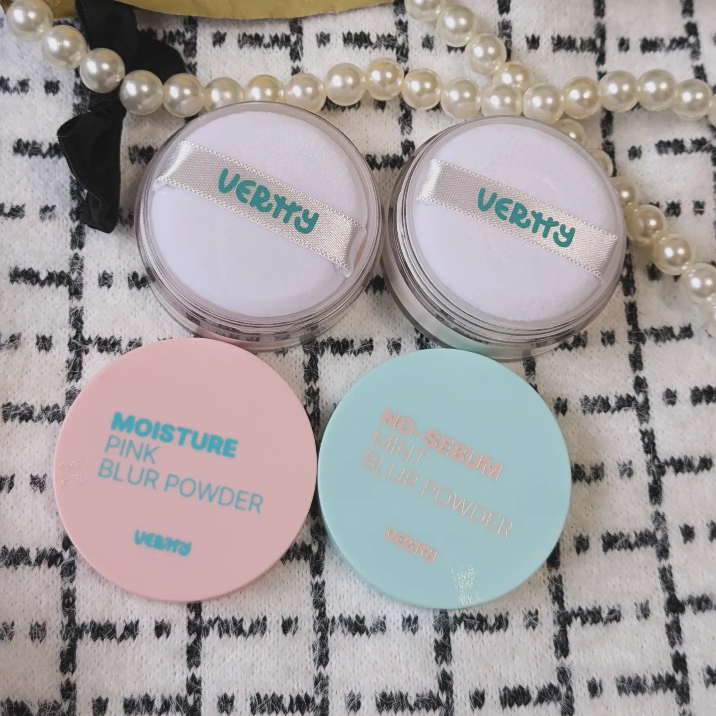 モイスチャーピンクブラーパウダー/Vertty/ルースパウダーを使ったクチコミ（2枚目）