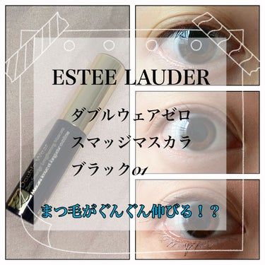 ダブル ウェア ゼロ スマッジ マスカラ 01 ブラック/ESTEE LAUDER/マスカラを使ったクチコミ（1枚目）