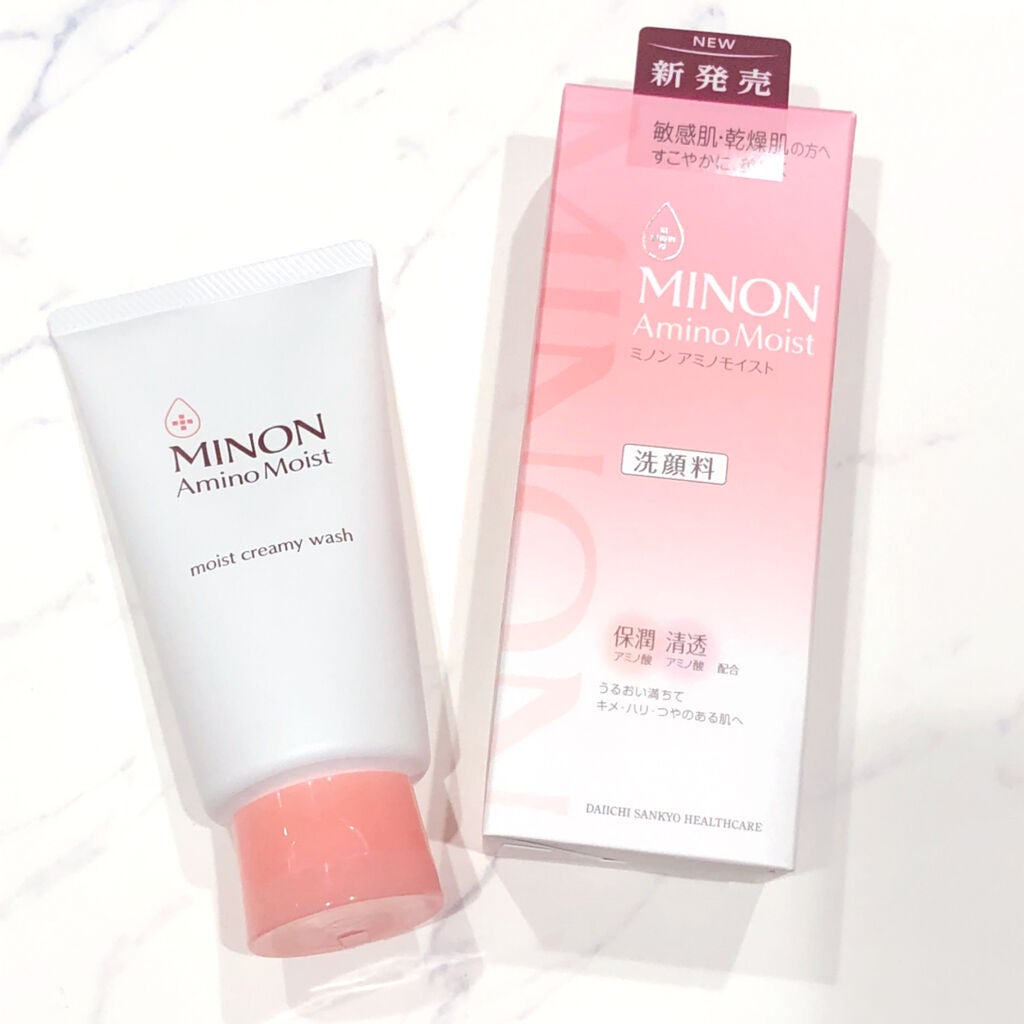 アミノモイスト モイストクリーミィ ウォッシュ/ミノン/洗顔フォームを使ったクチコミ(1枚目)