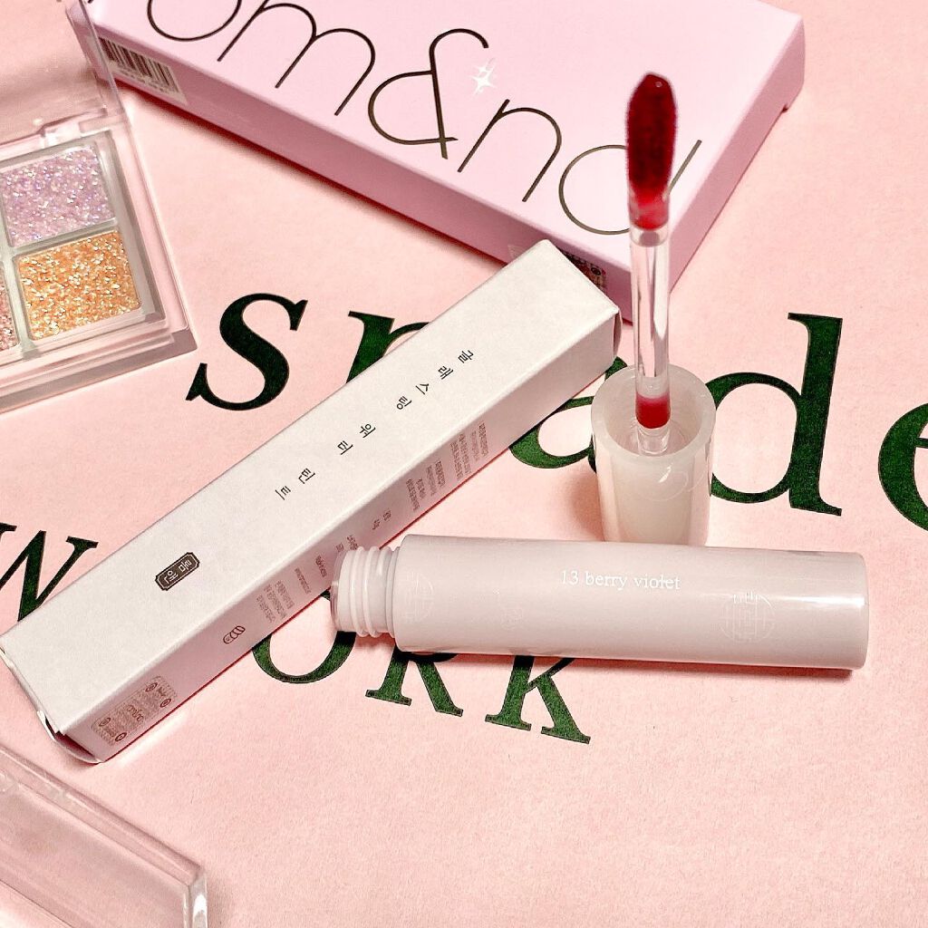 グラスティングウォーターティント 韓服エディション/rom&nd/リップティントを使ったクチコミ(5枚目)