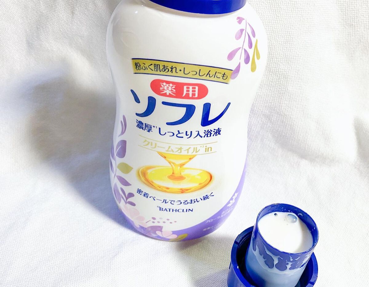濃厚しっとり入浴液 ホワイトフローラルの香り/薬用ソフレ/保湿系入浴剤を使ったクチコミ(2枚目)