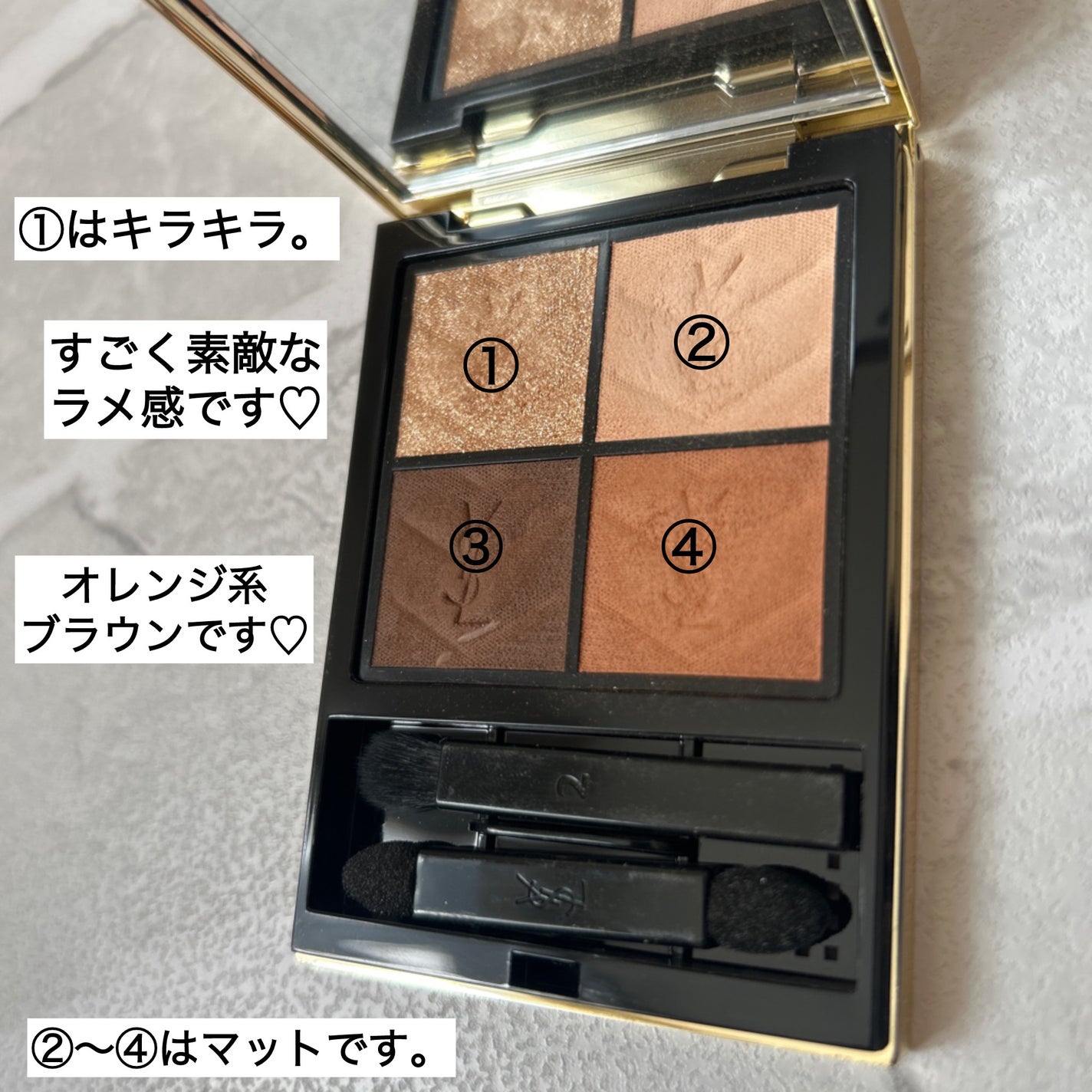 クチュール ミニ クラッチ/YVES SAINT LAURENT BEAUTE/アイシャドウパレットを使ったクチコミ(2枚目)