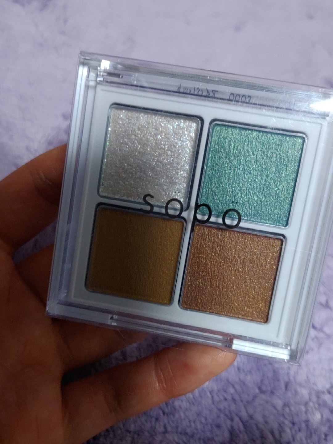 アイパレット 02 スモーキーブルー/sopo/アイシャドウパレットを使ったクチコミ（1枚目）