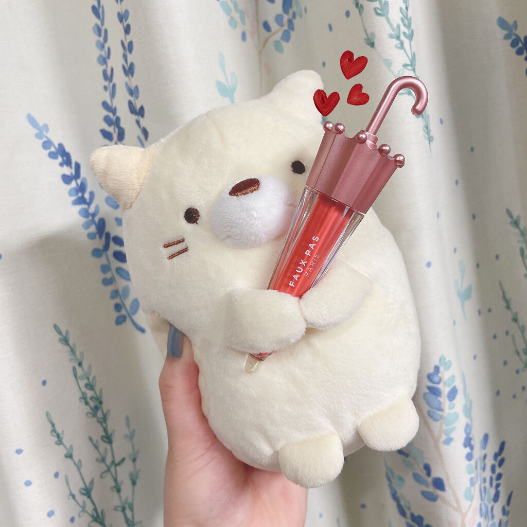 ウォーターアンブレラティント リップ 05/PINK BREEZE ピンクブリーズ/FAUX PAS PARIS/リップティントを使ったクチコミ（2枚目）