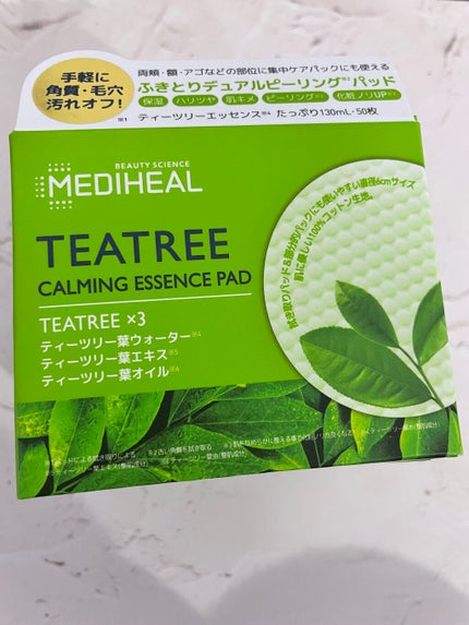 ティーツリーカーミングエッセンスパッド/MEDIHEAL/トナーパッドを使ったクチコミ(1枚目)