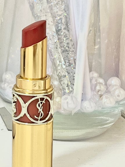 ルージュ ヴォリュプテ シャイン/YVES SAINT LAURENT BEAUTE/口紅を使ったクチコミ(2枚目)