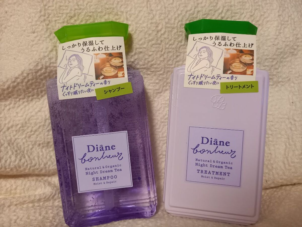 ダイアンボヌール モイスト&リペア シャンプー/トリートメント ナイトドリームティーの香り/ダイアン/市販シャンプーを使ったクチコミ(1枚目)