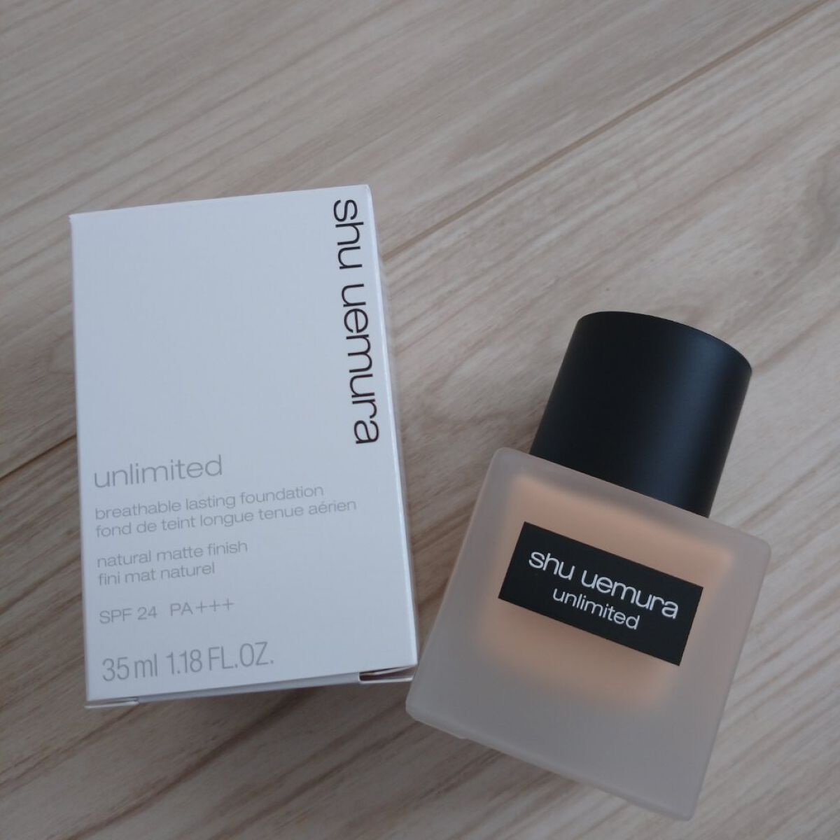 （旧）アンリミテッド ラスティング フルイド/shu uemura/リキッドファンデーションを使ったクチコミ（1枚目）