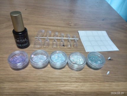 クリアネイルチップ/セリア/ネイルチップ・パーツを使ったクチコミ(2枚目)