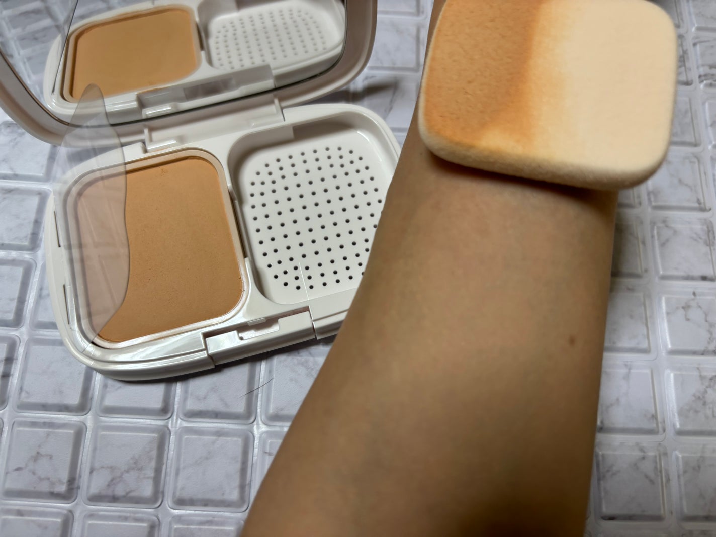 パウダーファンデーション/media luxe/パウダーファンデーションを使ったクチコミ(6枚目)