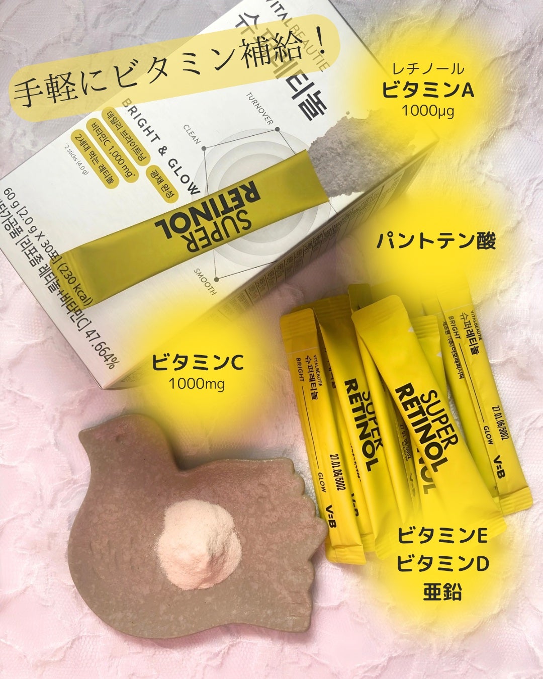 スーパーレチノールC/VITALBEAUTIE/美容サプリメントを使ったクチコミ(2枚目)