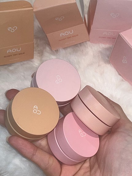 GLOWY TINT BALM/AOU/リップグロスを使ったクチコミ(1枚目)