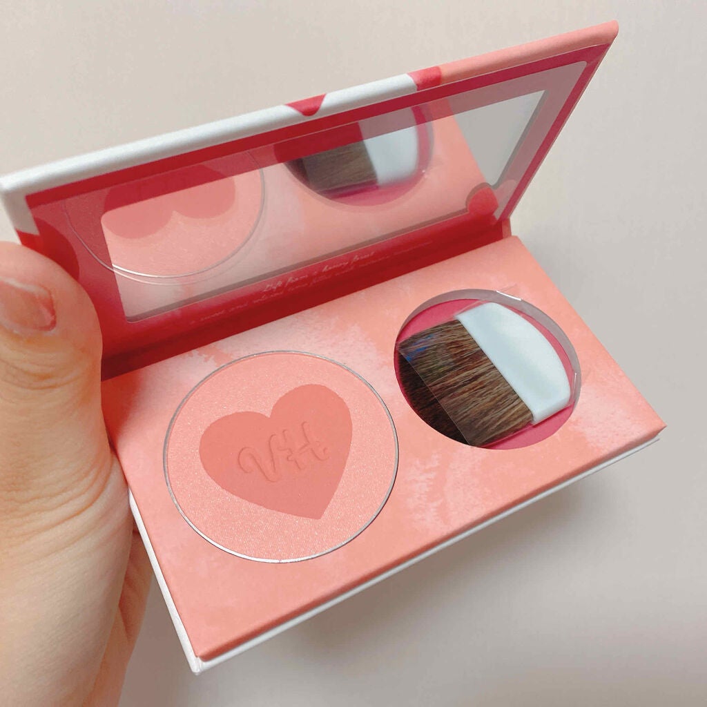 ワンダーハニー ハートフルなピュアチーク/VECUA Honey/パウダーチークを使ったクチコミ(3枚目)