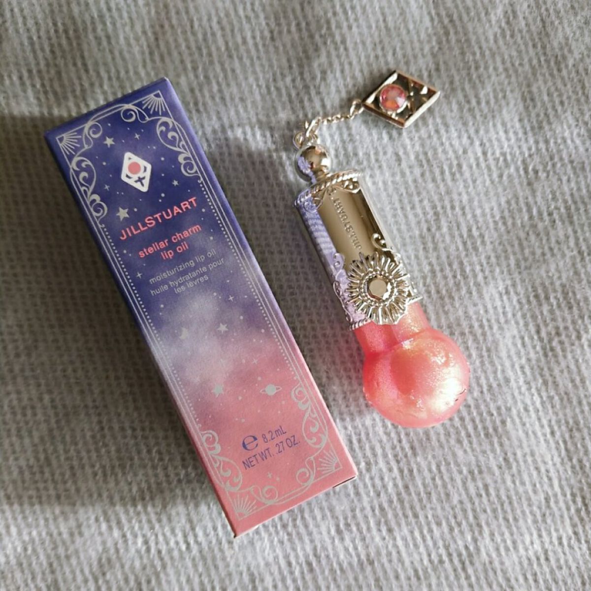 ステラーチャーム　リップオイル 09 amicable Venus/JILL STUART/口紅を使ったクチコミ（2枚目）