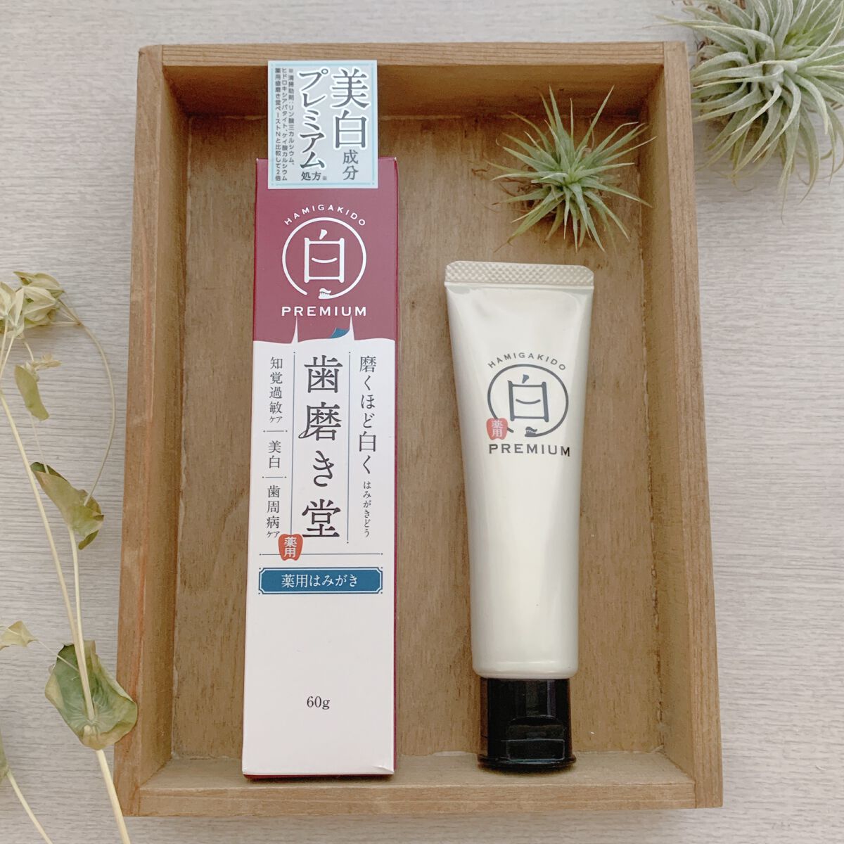 歯磨き堂 薬用ホワイトニングペースト プレミアム/歯磨き堂/歯磨き粉を使ったクチコミ（1枚目）