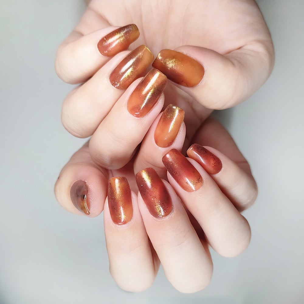 貼って固めるジェルネイルシール/Ururila/ネイルシールを使ったクチコミ(1枚目)