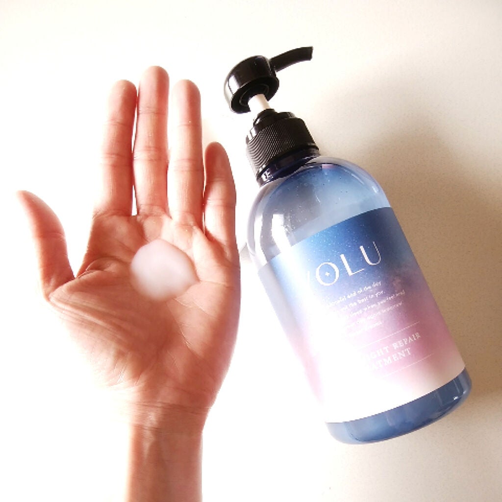 カームナイトリペアシャンプー/トリートメント/YOLU/市販シャンプーを使ったクチコミ(3枚目)