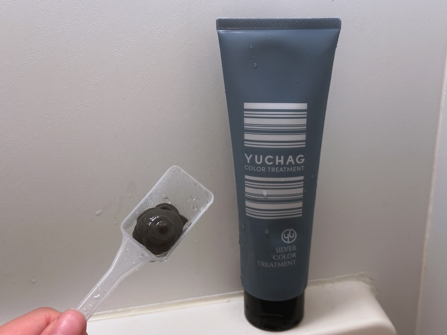 ユチャ　カラーシャンプー/カラートリートメント セット（シルバー）/YUCHAG/市販シャンプーを使ったクチコミ（3枚目）