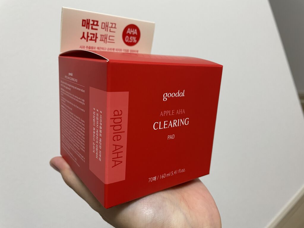 アップル AHA クリアリング パッド/goodal/トナーパッドを使ったクチコミ（1枚目）
