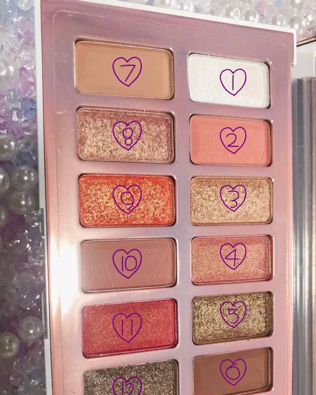 バレンタインボックス2 ピーチパレット/VAVI MELLO/アイシャドウパレットを使ったクチコミ（2枚目）