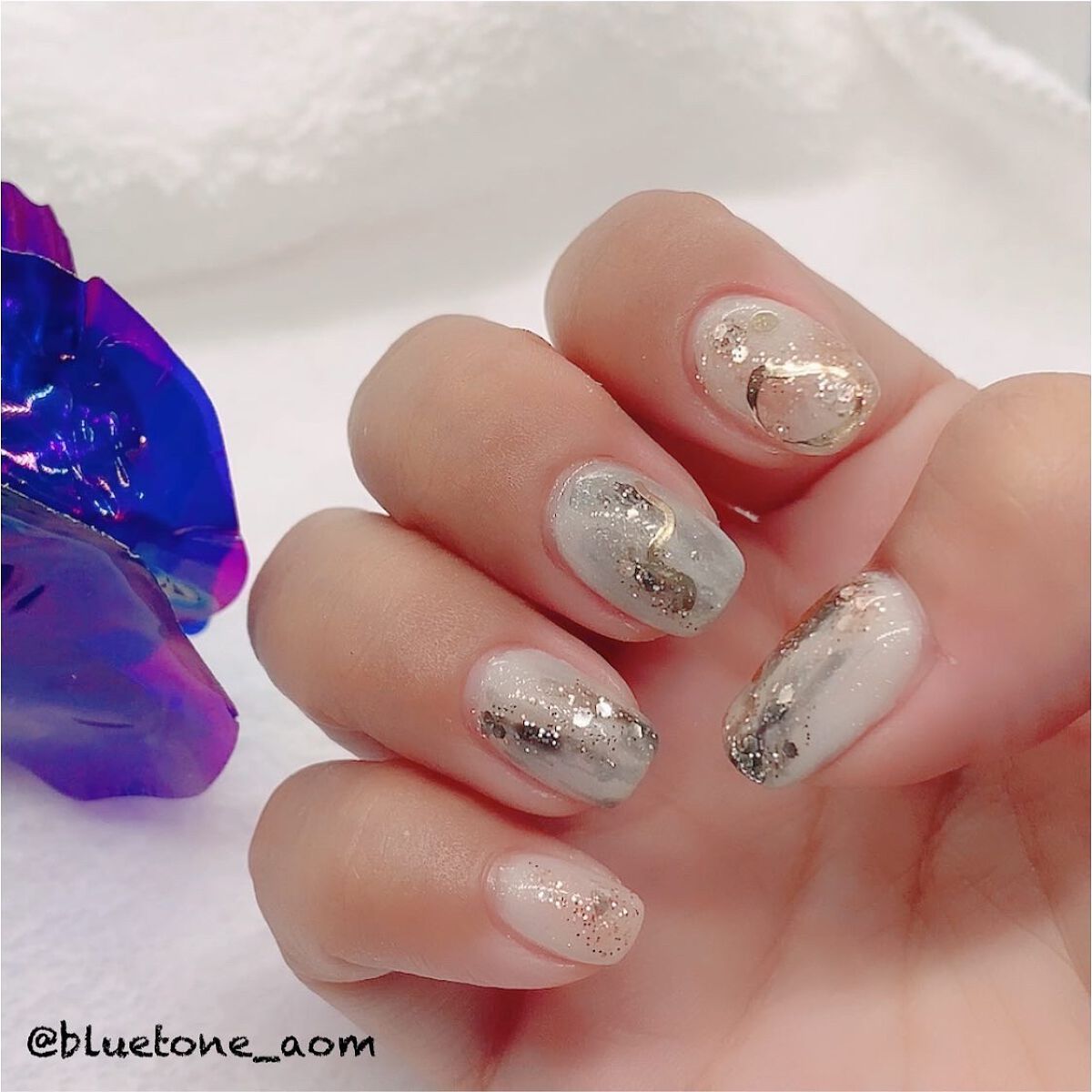 ネイルシール/セリア/ネイルシールを使ったクチコミ(3枚目)