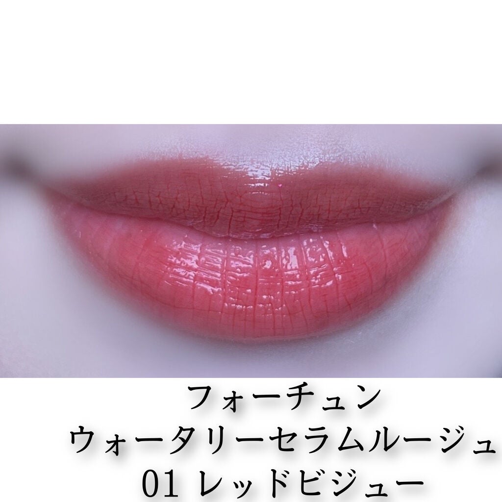 ウォータリーセラムルージュ/フォーチュン/口紅を使ったクチコミ(2枚目)