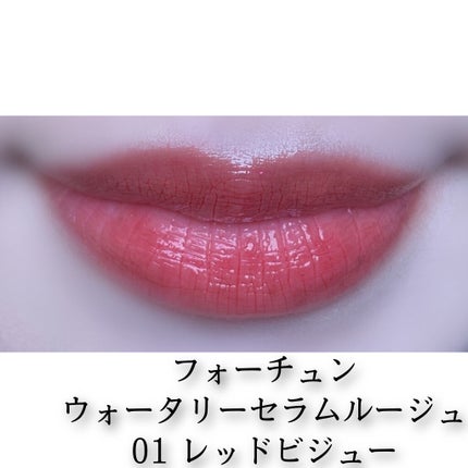 ウォータリーセラムルージュ/フォーチュン/口紅を使ったクチコミ(4枚目)