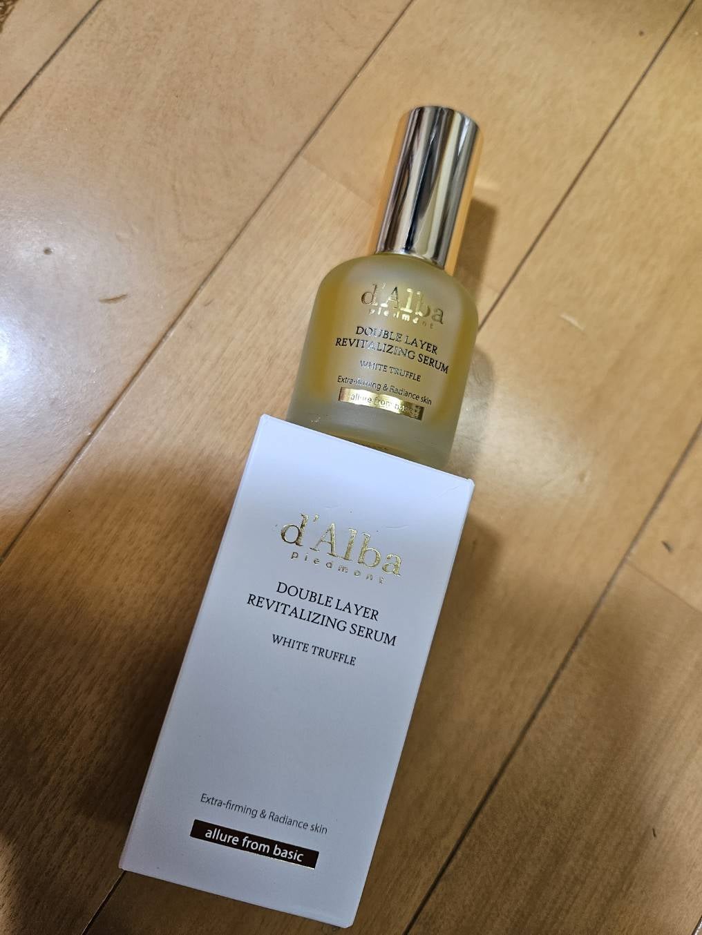 ホワイトトリュフダブルレイヤーリバイタライジングセラム/ダルバ/美容液を使ったクチコミ(2枚目)