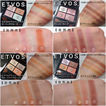 ミネラルクラッシィシャドー/エトヴォス/アイシャドウパレットを使ったクチコミ(8枚目)