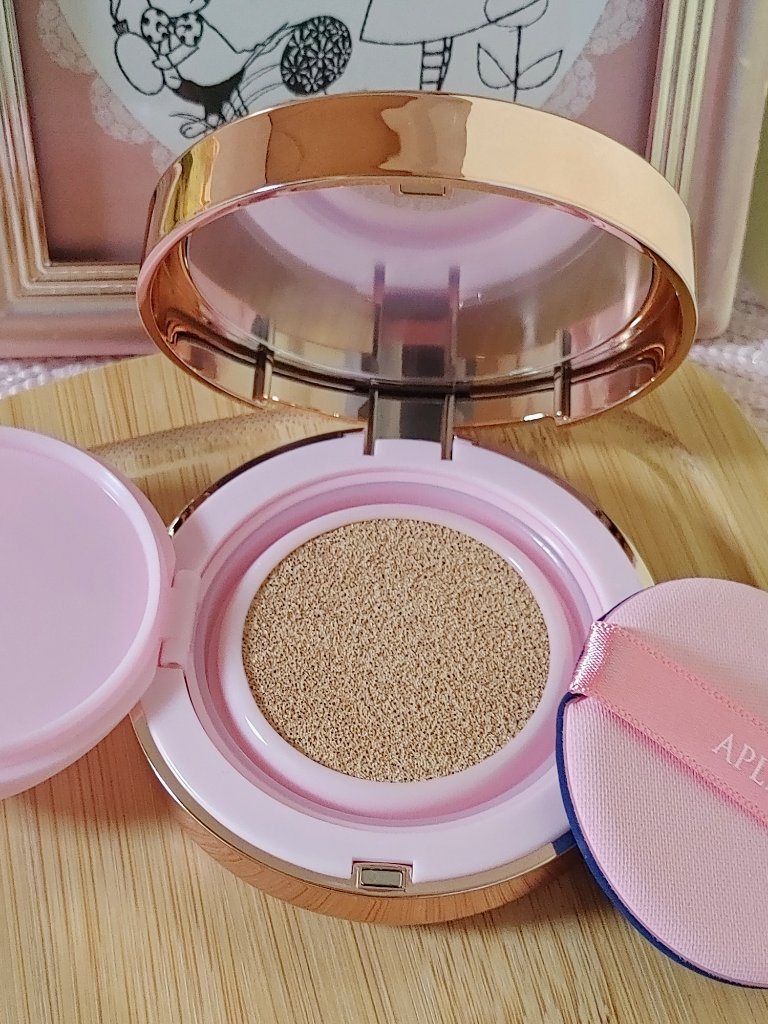 ピンクティーツリーカバークッション/APLIN/クッションファンデーションを使ったクチコミ（3枚目）