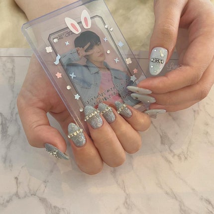 #ジェルネイル,#ワンカラーネイル,#ニュアンスネイル,#うるうるネイル,#ちゅるんネイル,#シンプルネイル,#パーツネイル,#透け感ネイル,#クリアネイル,#ぷっくりネイル,#ちぐはぐネイル,#韓国ネイル,#きらきらネイル,#うるつやネイル,#フレンチガーリーネイル,#ミラーネイル,#フラッシュネイル,#ブルーネイルのネイルデザイン