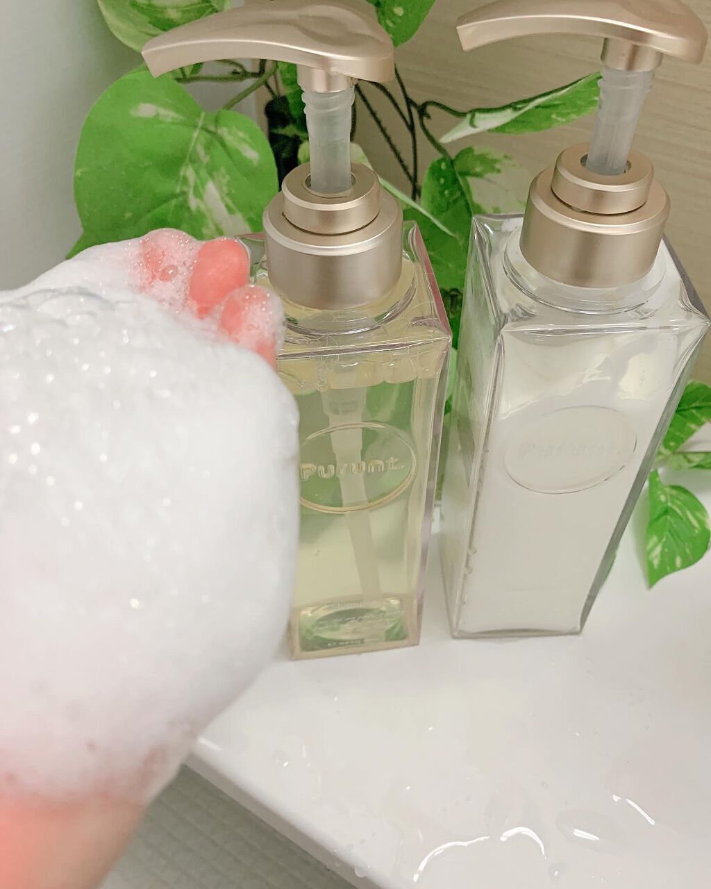 プルント モイストリッチ美容液シャンプー/モイストリッチリペア美容液トリートメント/Purunt./市販シャンプーを使ったクチコミ(2枚目)